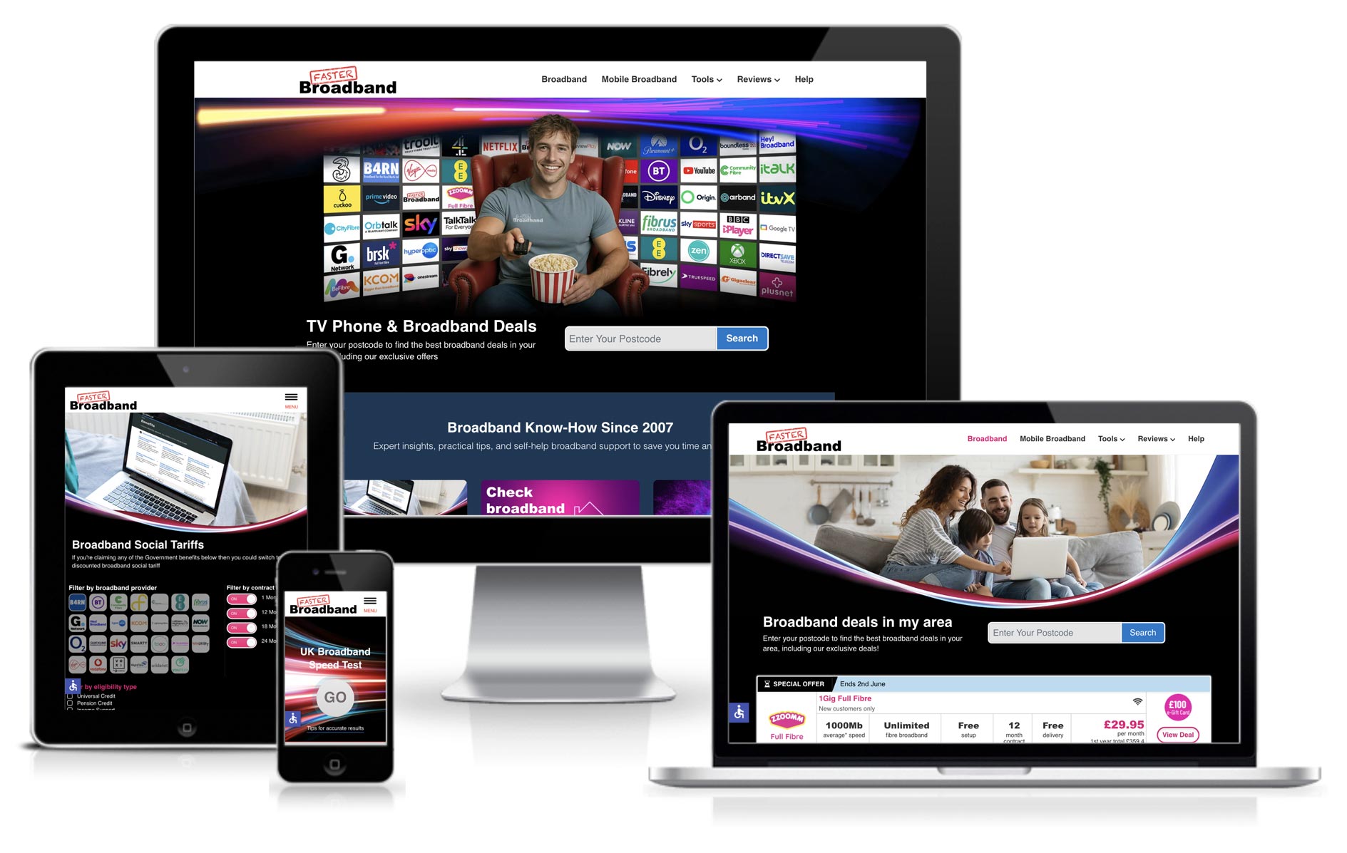 FasterBroadband website accessibility